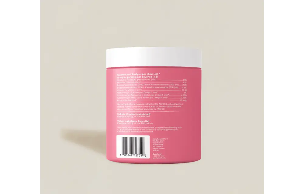 Open Farm Dog Skin & Coat Chews 90ct