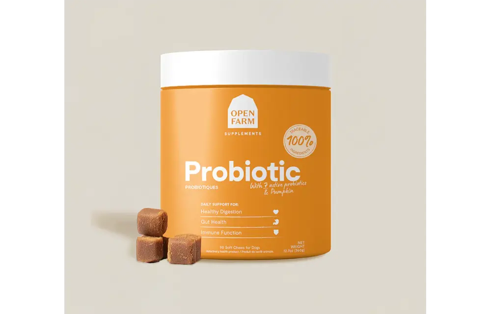 Open Farm Dog Supplement Probiotic Chews 90ct