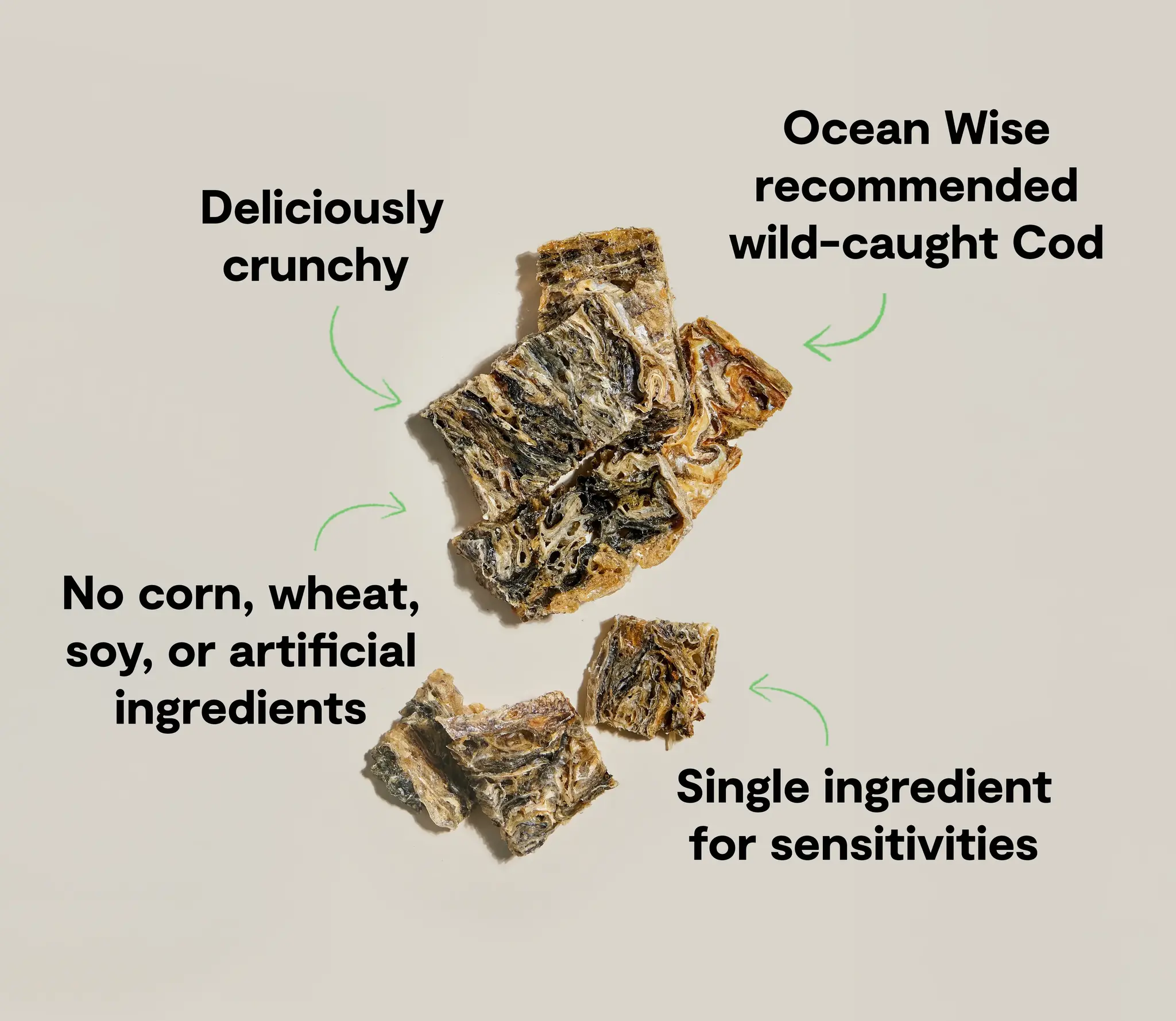 Open Farm Cod Skin Treats 7oz