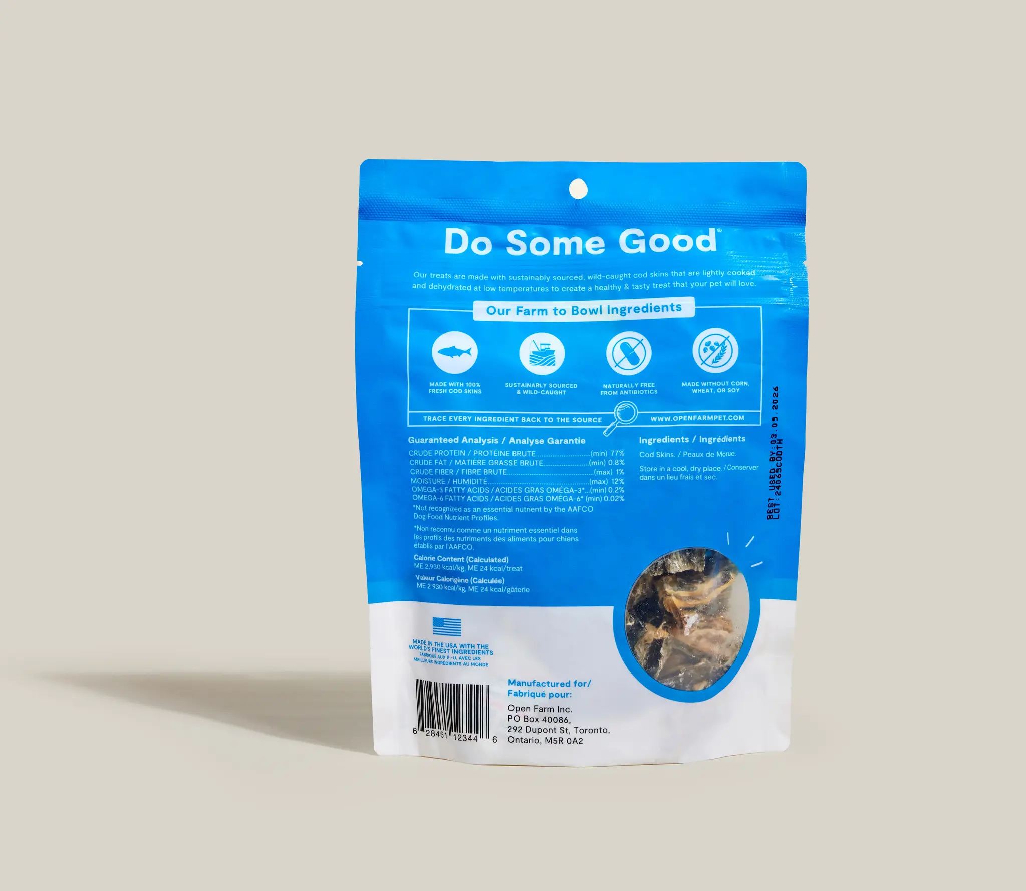 Open Farm Cod Skin Treats 7oz