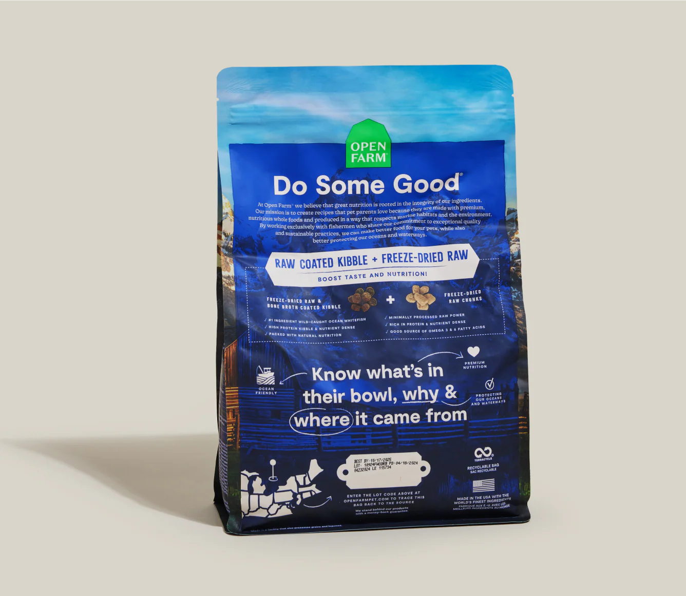 Open Farm Dog RawMix GF Wild Ocean 3.5lb