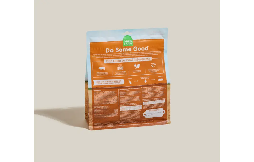 Open Farm Dog Freeze Dried Raw Pork 22oz