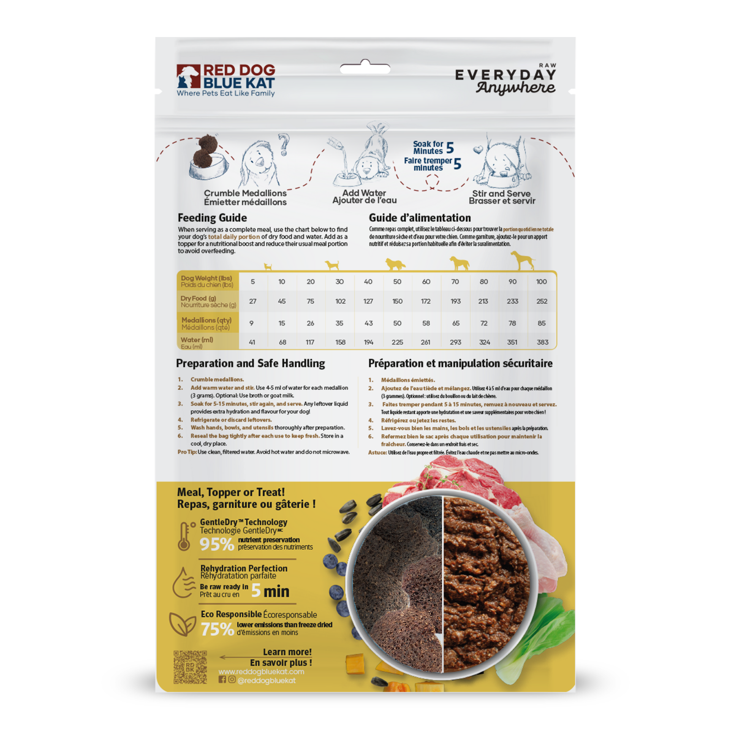 RDBK Everyday Raw Anywhere Ranchers Fare Dog 85g