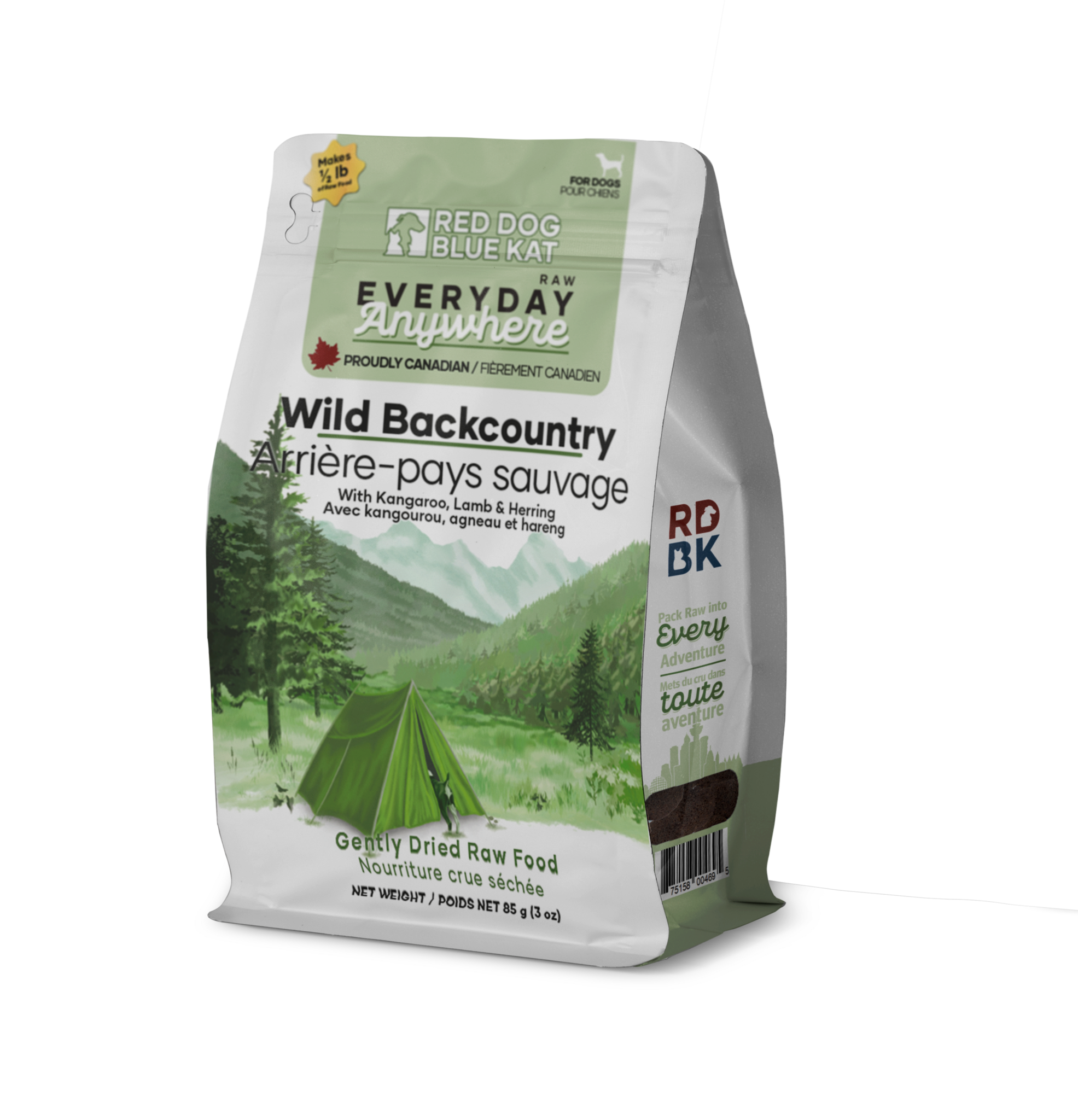 RDBK Everyday Raw Anywhere Wild Backcountry Dog 85g