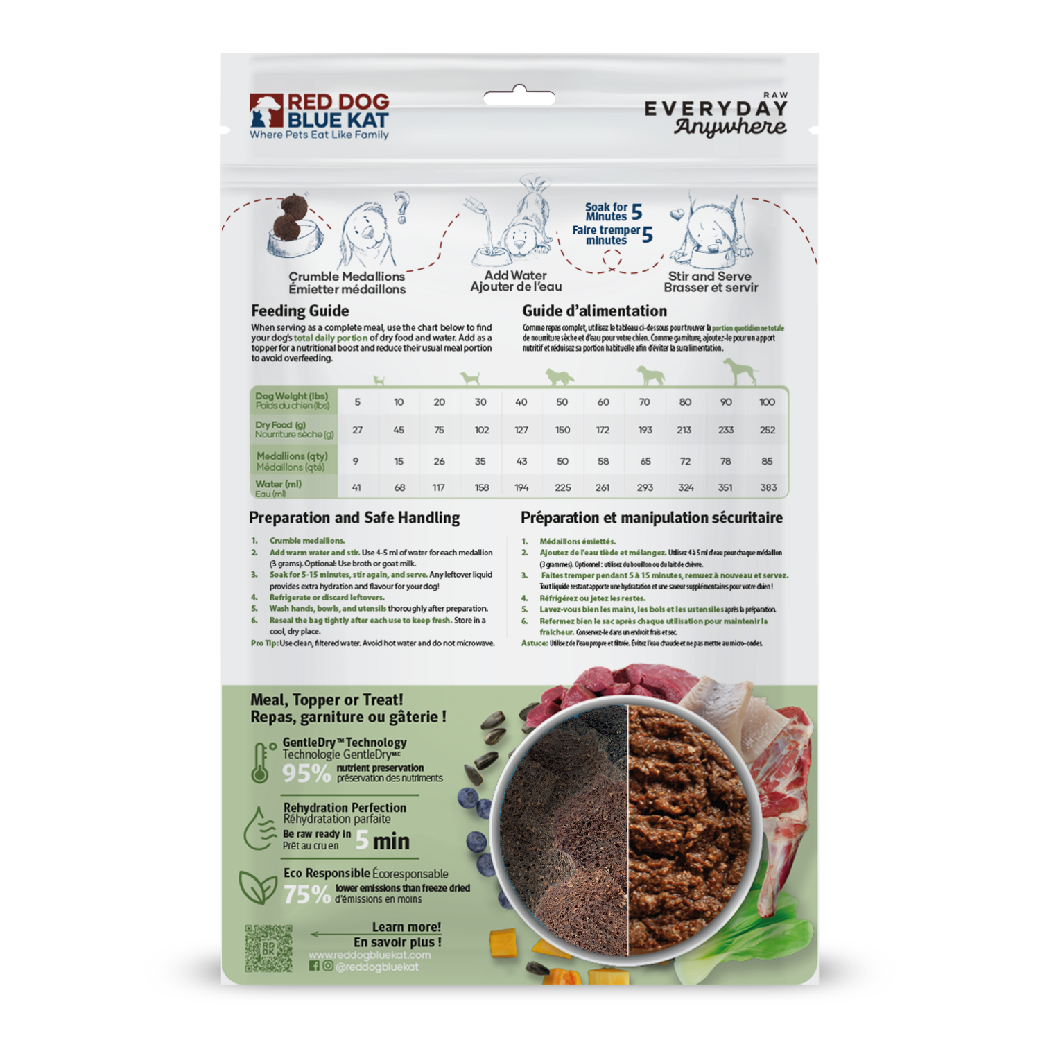 RDBK Everyday Raw Anywhere Wild Backcountry Dog 85g