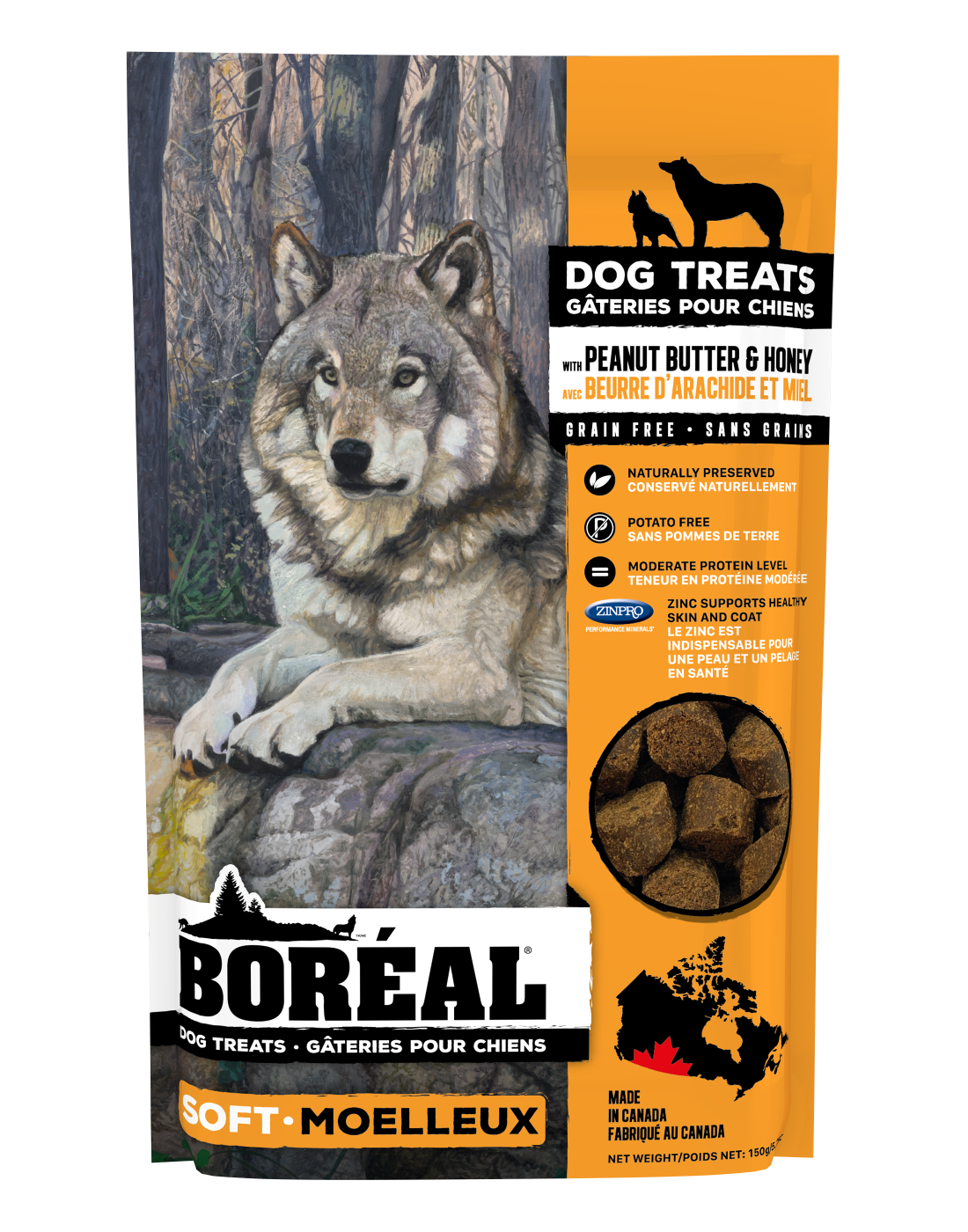 Boreal Dog Treats Peanut Butter & Honey 150g