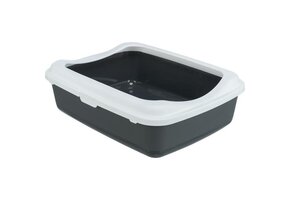 Trixie Cat Litter Tray Grey/White 14.5"x5.8"x18.8"