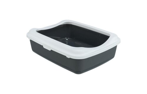 Trixie Cat Litter Tray Grey/White 14.5"x5.8"x18.8"