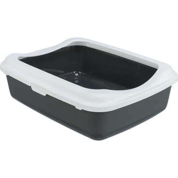 Trixie Cat Litter Tray Grey/White 14.5"x5.8"x18.8"