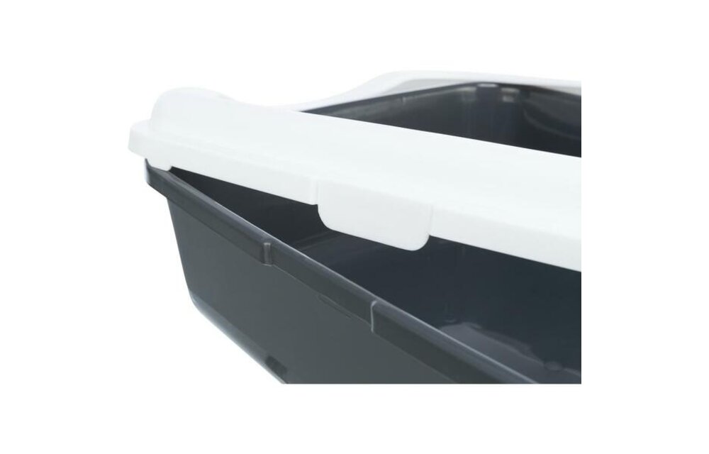Trixie Cat Litter Tray Grey/White 14.5"x5.8"x18.8"