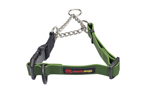 Smellydogz  Martingale Collar Green 1" 18-22"