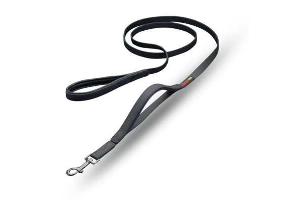 Smellydogz Double Handle Lead Black 0.75" 6'