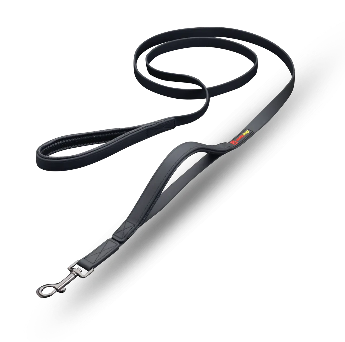 Smellydogz Double Handle Lead Black 0.75" 6'