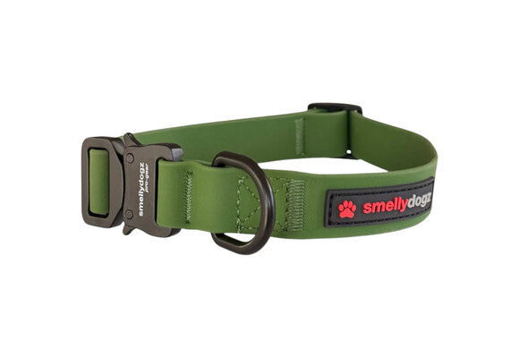 Smellydogz Comfort Collar Green 0.75" 12-16"