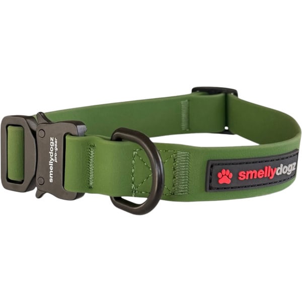 Smellydogz Comfort Collar Green 0.75" 12-16"