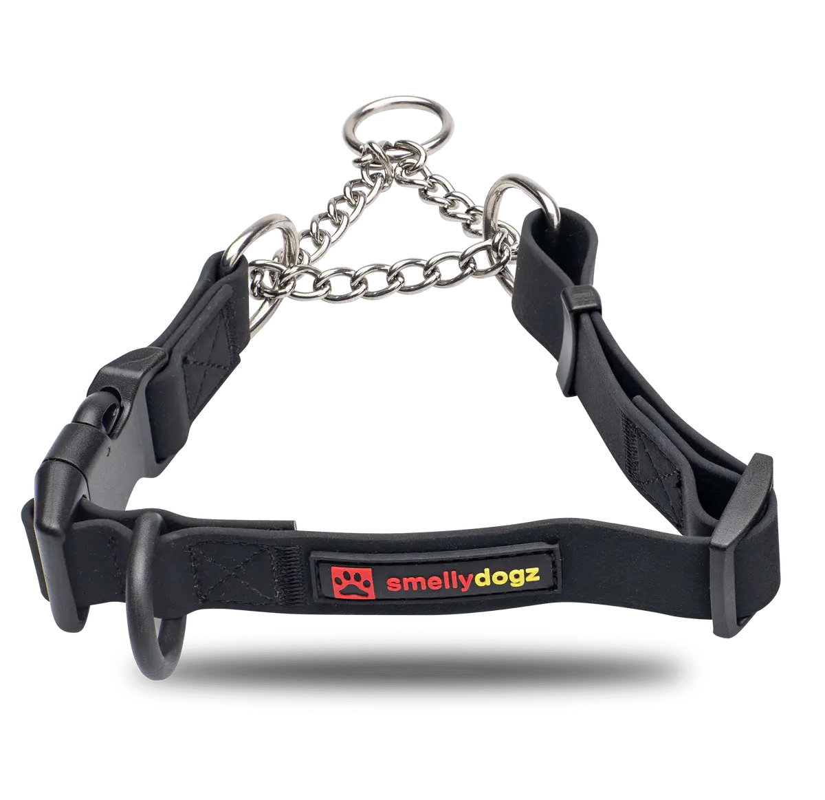 Smellydogz Martingale Collar Black 1" 18-22"