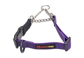 Smellydogz Martingale Collar Purple 1" 18-22"
