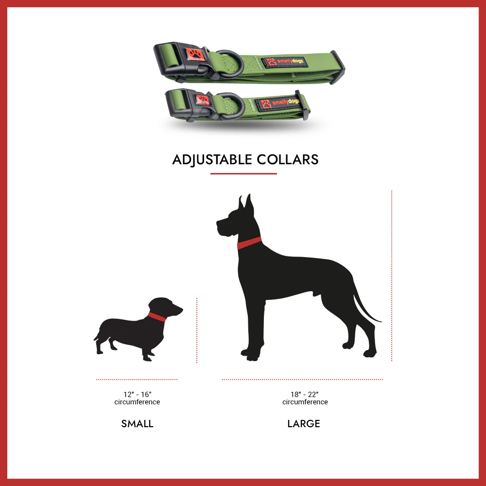 Smellydogz Comfort Collar Black 1" 16-22"