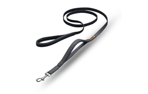 Smellydogz Double Handle Lead Black 0.75" 6'