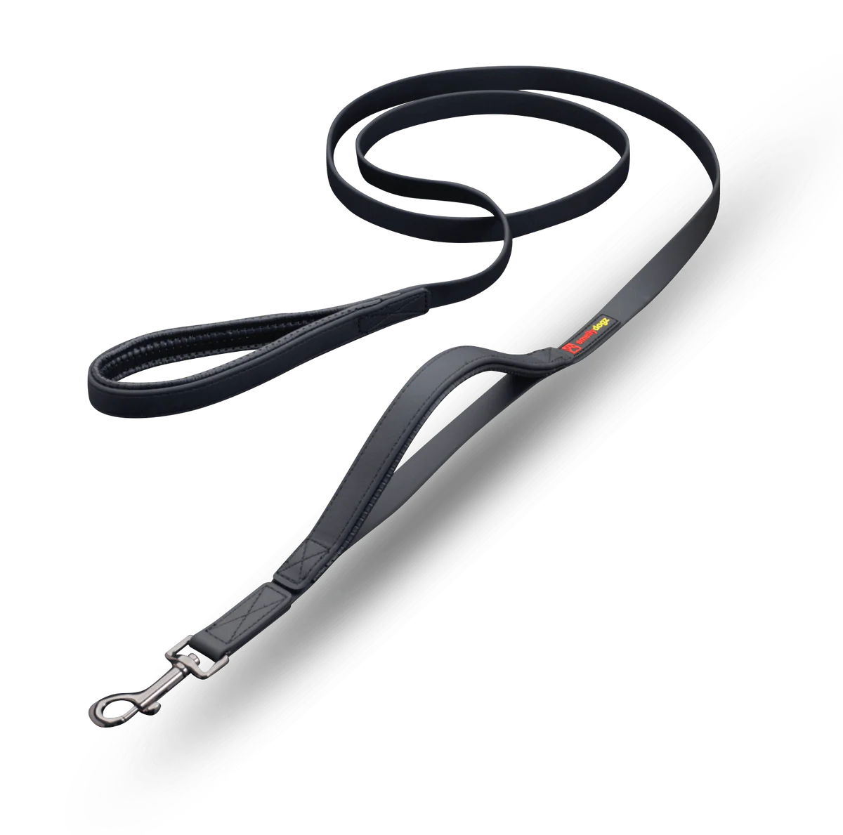 Smellydogz Double Handle Lead Black 0.75" 6'