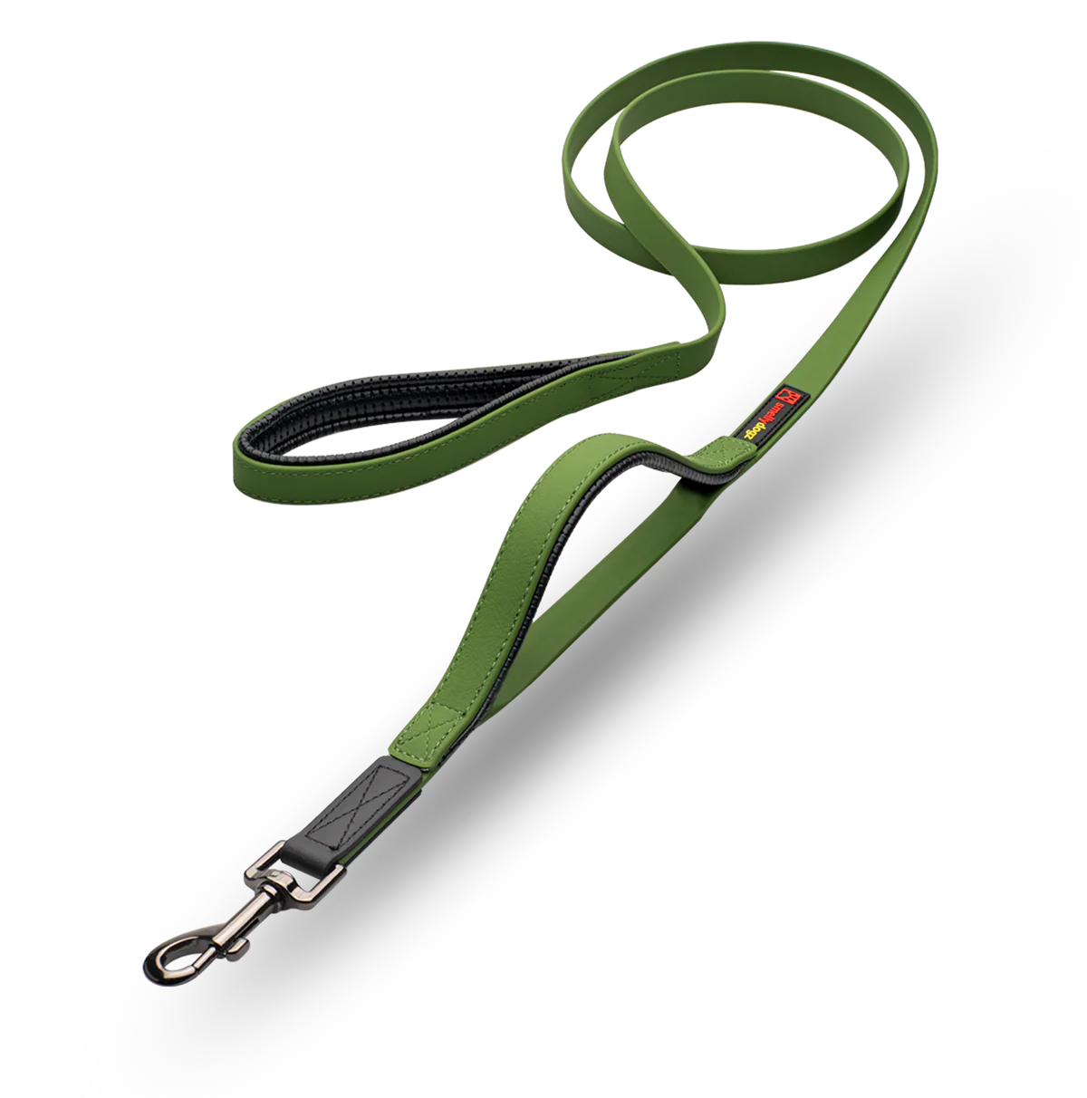 Smellydogz Double Handle Lead Green 0.75" 6'