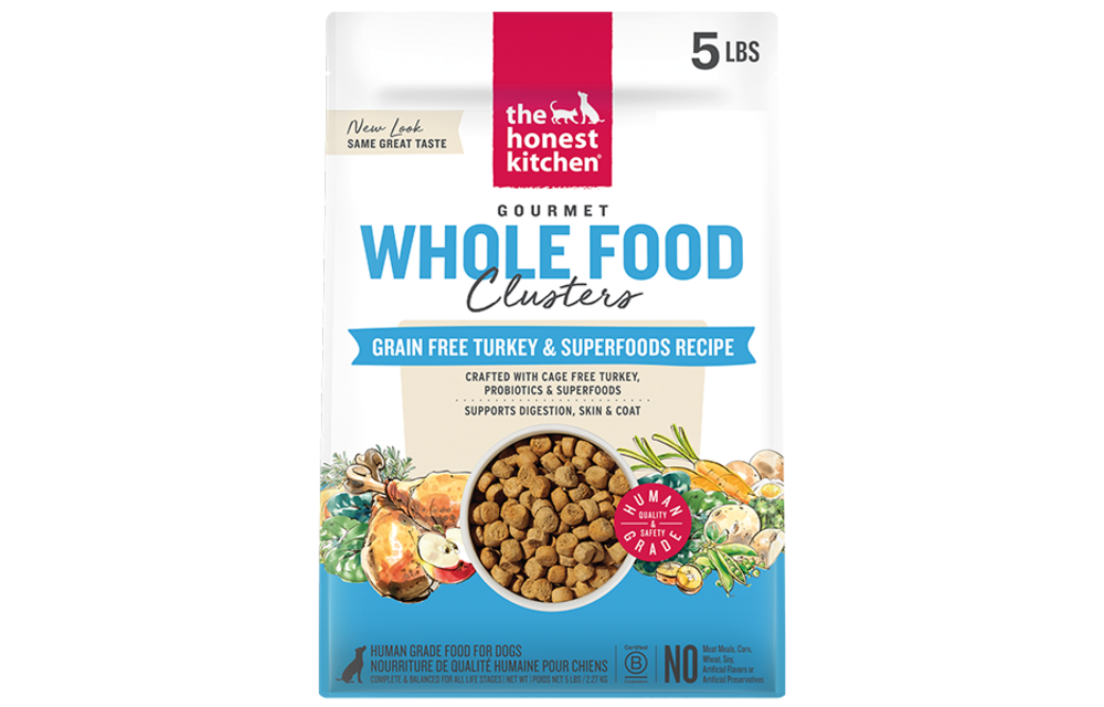 Honest Kitchen Dog GF Clusters Whole Food Turkey 5 lb