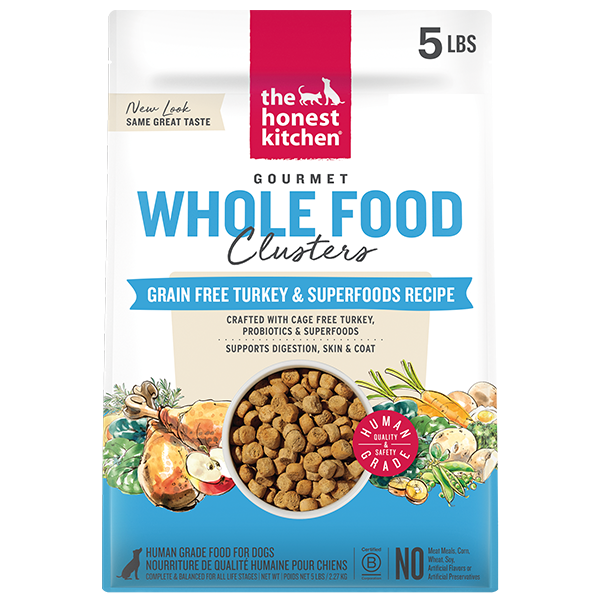 Honest Kitchen Dog GF Clusters Whole Food Turkey 5 lb