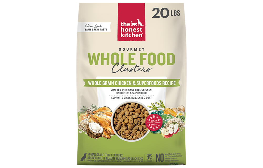 Honest Kitchen Whole Grain Clusters Chicken Dog 20 lb