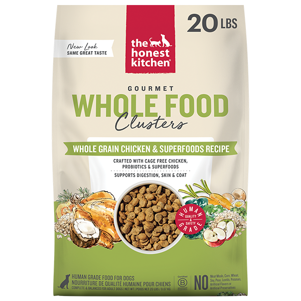 Honest Kitchen Whole Grain Clusters Chicken Dog 20 lb