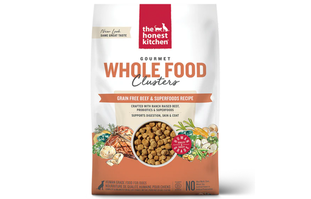 Honest Kitchen Dog GF Clusters Whole Food Beef 5 lb