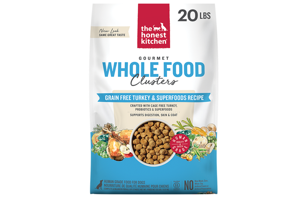Honest Kitchen Dog GF Clusters Whole Food Turkey 20 lb