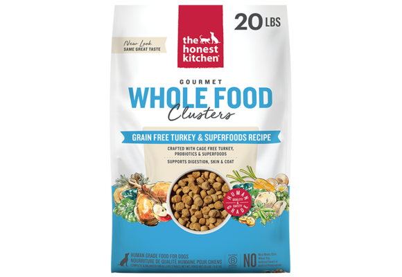 Honest Kitchen Dog GF Clusters Whole Food Turkey 20 lb