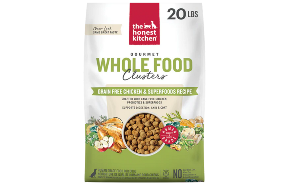 Honest Kitchen Dog GF Clusters Whole Food Chicken 20 lb