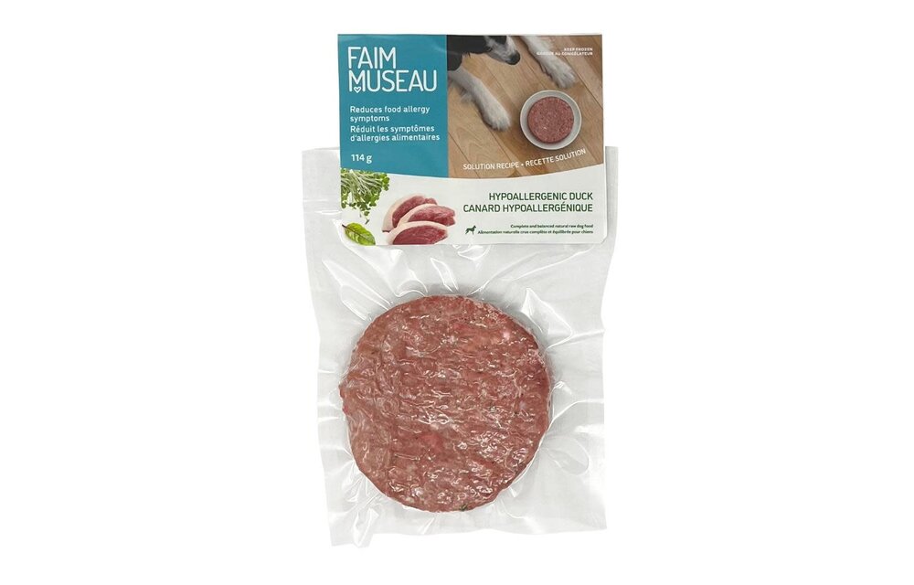Faim Museau Raw Dog Food Solution Hypoallergenic Duck 114g