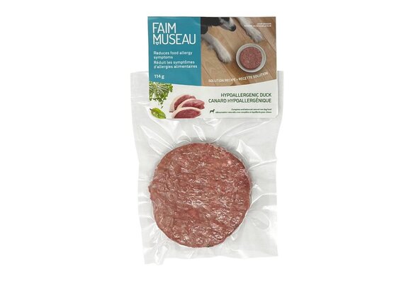 Faim Museau Raw Dog Food Solution Hypoallergenic Duck 114g