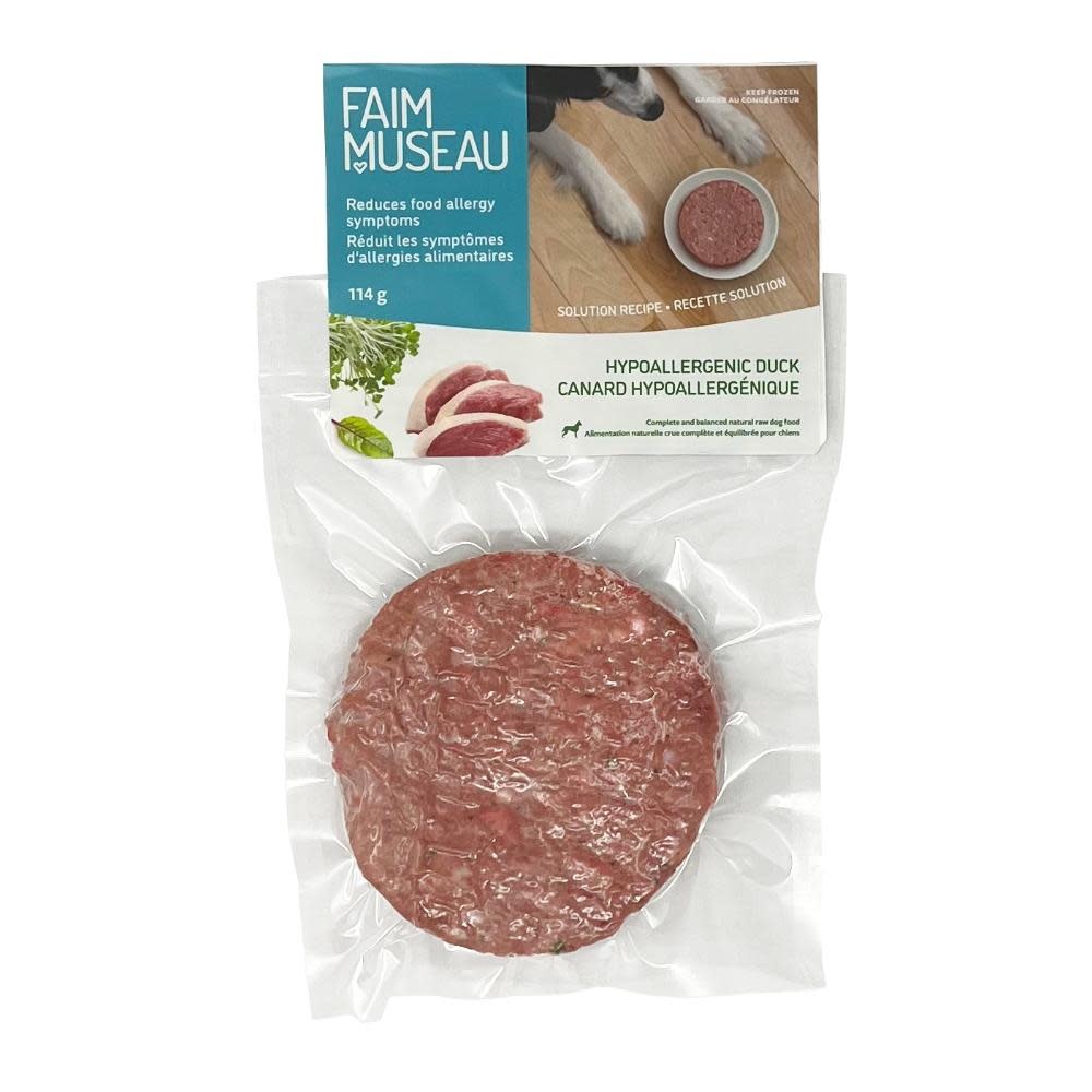 Faim Museau Raw Dog Food Solution Hypoallergenic Duck 114g