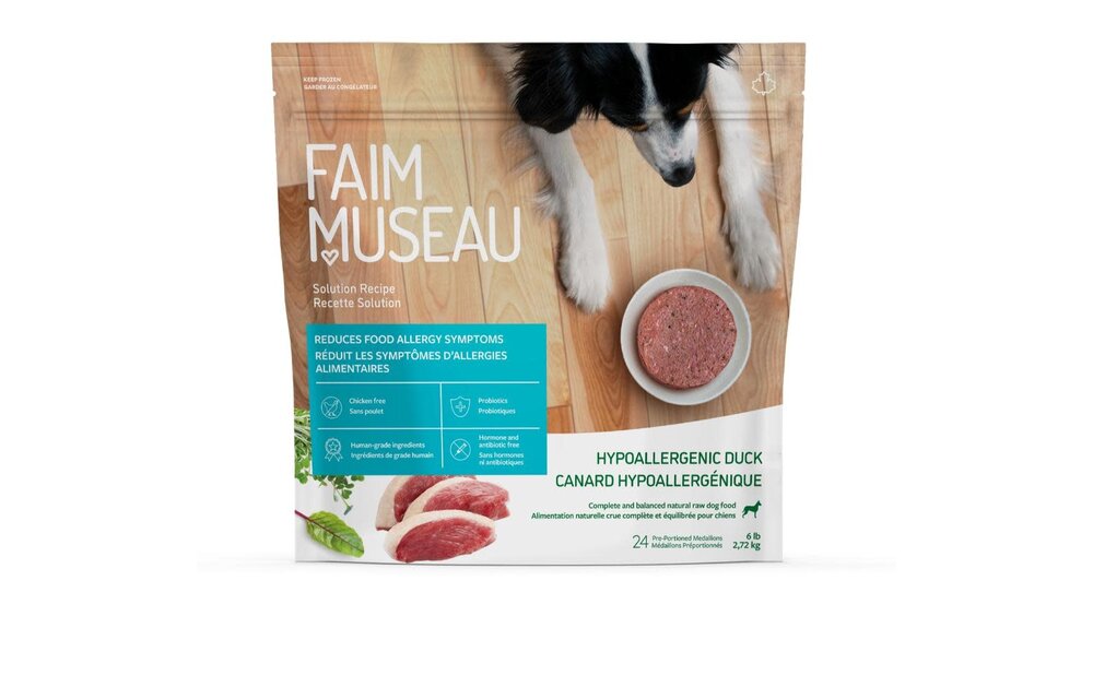 Faim Museau Raw Dog Food Solution Hypoallergenic Duck 2.72kg