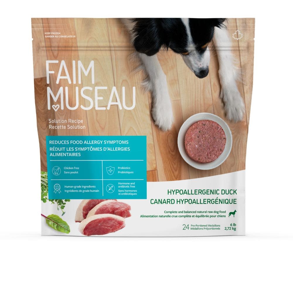 Faim Museau Raw Dog Food Solution Hypoallergenic Duck 2.72kg