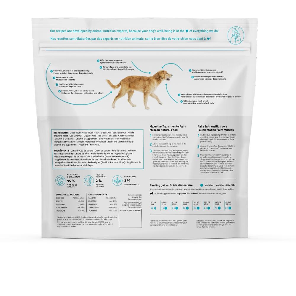 Faim Museau Raw Dog Food Solution Hypoallergenic Duck 2.72kg