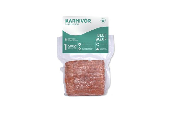 Faim Museau Karnivor Raw Dog Food Beef Single 454g