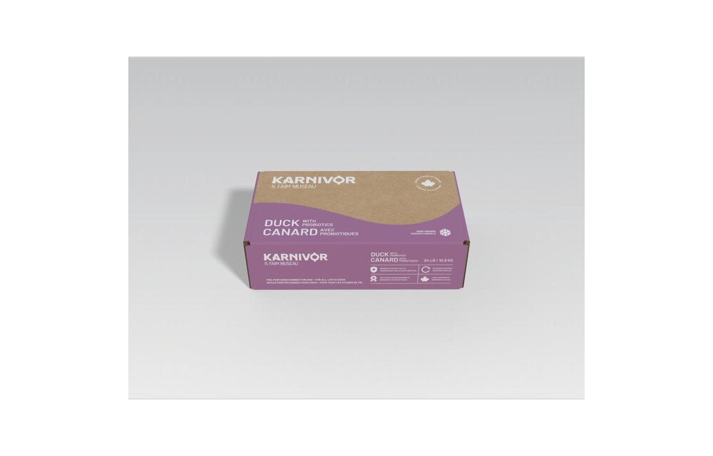 Faim Museau Karnivor Raw Dog Food Duck with Probiotics 11kg