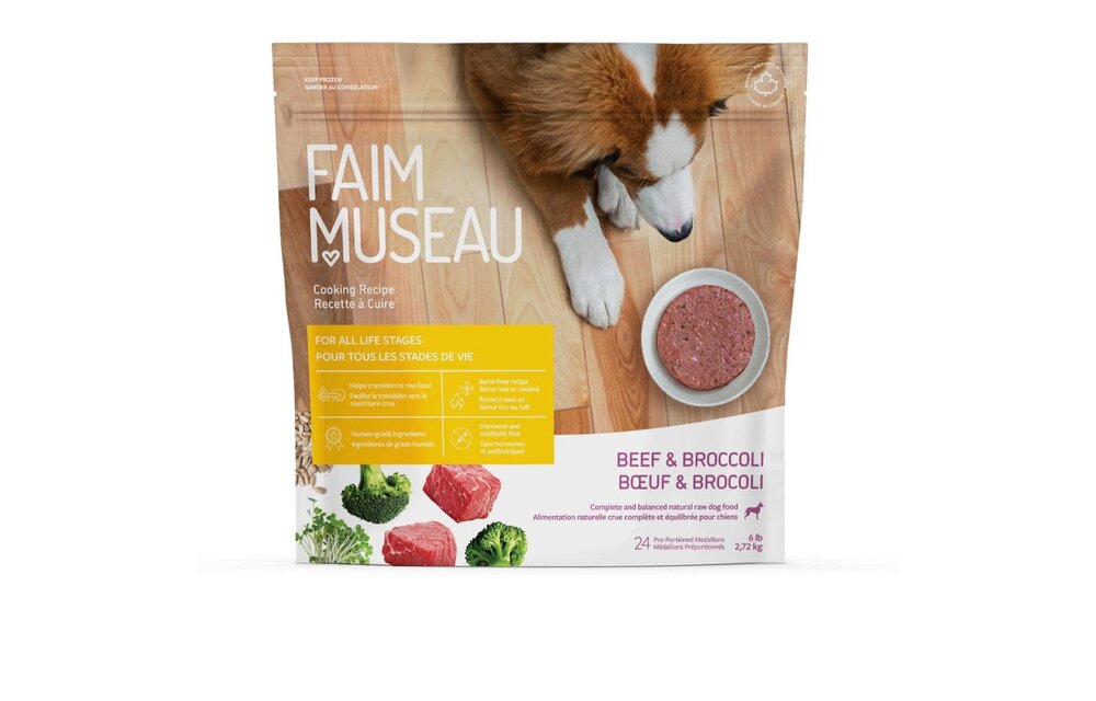 Faim Museau Raw Dog Food Beef & Broccoli-Cook 2.72kg
