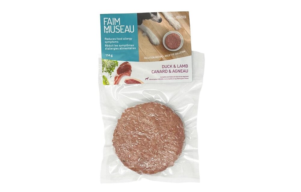 Faim Museau Raw Dog Food Solution Duck & Lamb 114g