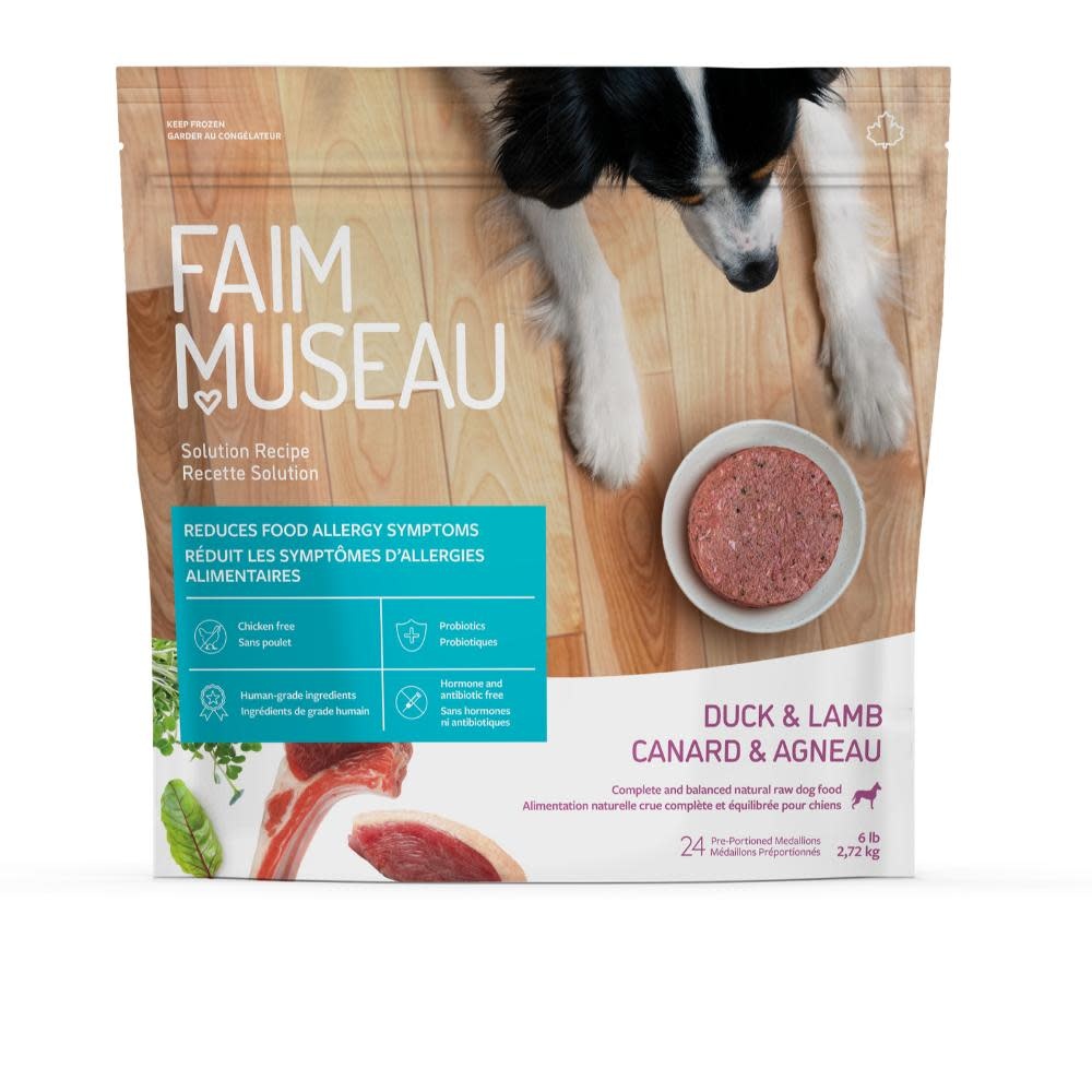Faim Museau Raw Dog Food Solution Duck & Lamb 2.72kg