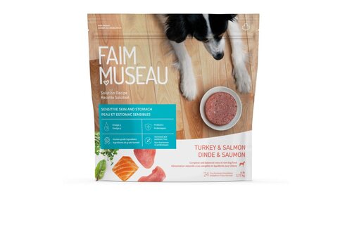 Faim Museau Raw Dog Food Solution Turkey & Salmon 2.72kg