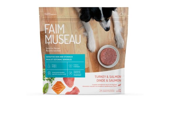 Faim Museau Raw Dog Food Solution Turkey & Salmon 2.72kg