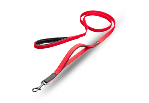 Smellydogz Double Handle Lead Red 0.75" 6'