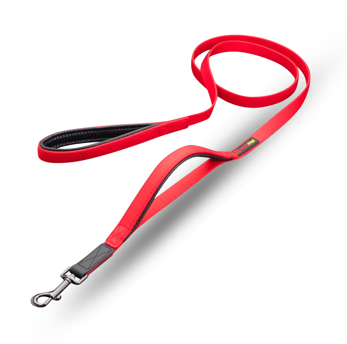 Smellydogz Double Handle Lead Red 0.75" 6'