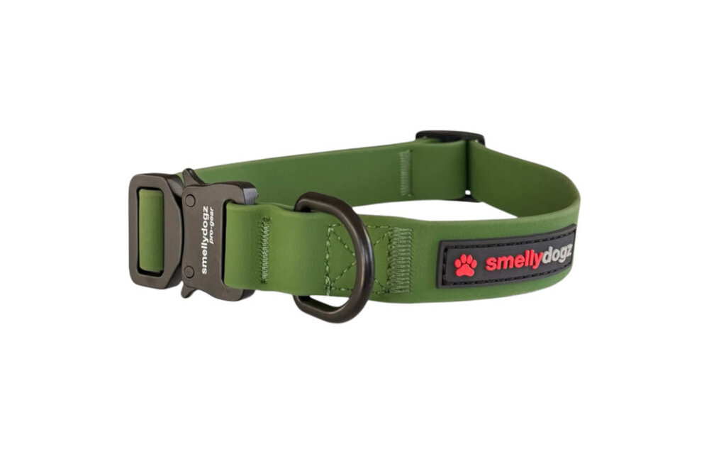 Smellydogz Comfort Collar Green 1.25" 22-28"
