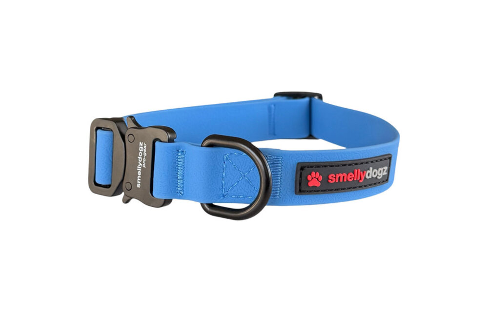 Smellydogz Comfort Collar Blue 1.25" 22-28"